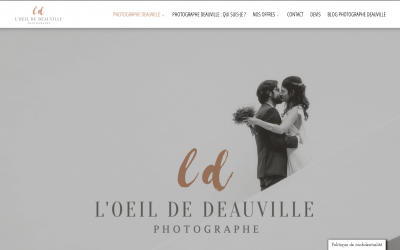 Exemple création site internet photographe