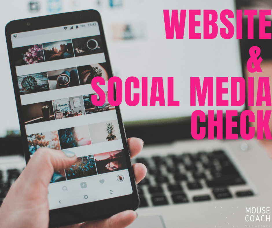 website and social media check - Mouse Coach community manager freelance