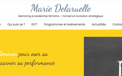 Création d’un site web pour Marie Delaruelle Mentoring