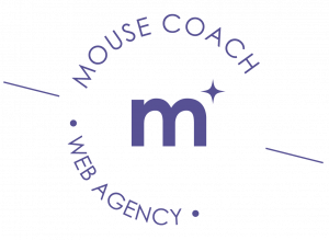 logo  Mouse Coach violet