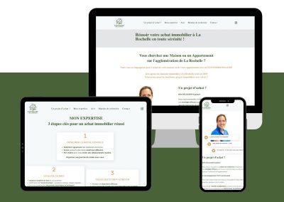 création site One Page Immobilier