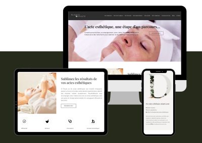 création site web - institue de beauté